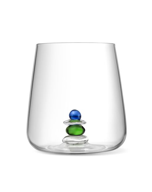 Lot de 4 gobelets assortis Cairn bleu/vert - 43cl