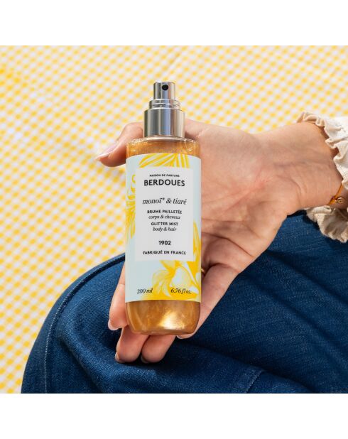 Brume pailletée Monoï & Tiaré - 200ml