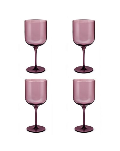 Set de 4 vasos rosas con tallo Eyden - 35 cl