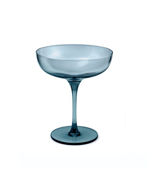 set van 4 blauwe Eyden champagneglazen - 17cl
