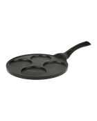 Poêle à pancake en fonte d'aluminium noire - D. 26,5 cm