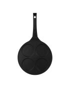 Poêle à pancake en fonte d'aluminium noire - D. 26,5 cm