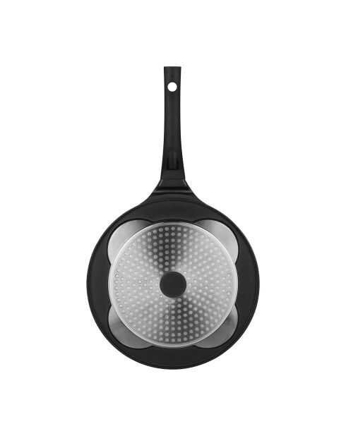 Poêle à pancake en fonte d'aluminium noire - D. 26,5 cm