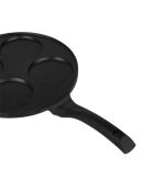 Poêle à pancake en fonte d'aluminium noire - D. 26,5 cm