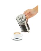 Cafetière à piston en verre transparent/noir - 35 cl