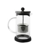 Théière en verre avec couvercle en inoxnoir - 60 cl