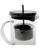 Théière en verre avec couvercle en inoxnoir - 60 cl