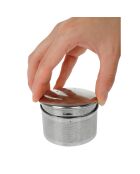 Théière en verre avec couvercle en inoxnoir - 60 cl