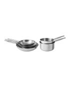 Batterie de cuisine en inoxargentée - 5 pièces