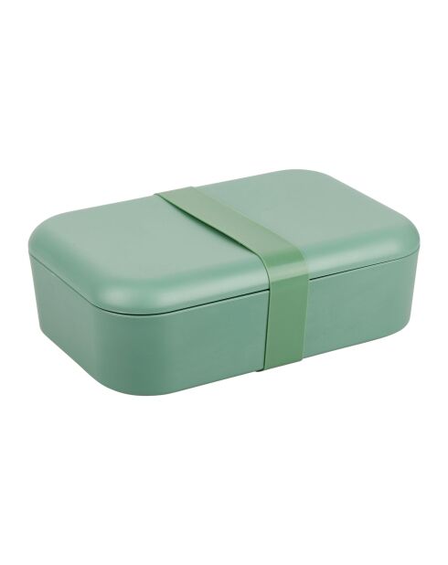 Porta pranzo in plastica verde - 18,5x12,5x7 cm