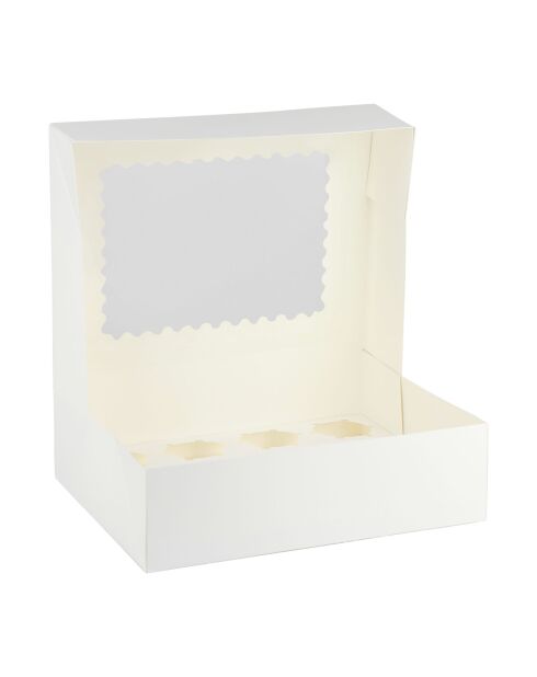 Set di scatole per dolci bianche - 3 pezzi