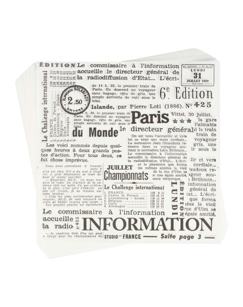 Set wit/zwart burgerpapier - 50 stuks