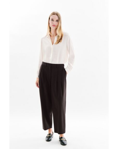 Pantalon Plume marron chocolat