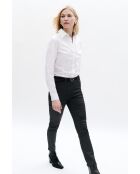 Baumwollhose Tony mit schwarzem Beschichtungseffekt