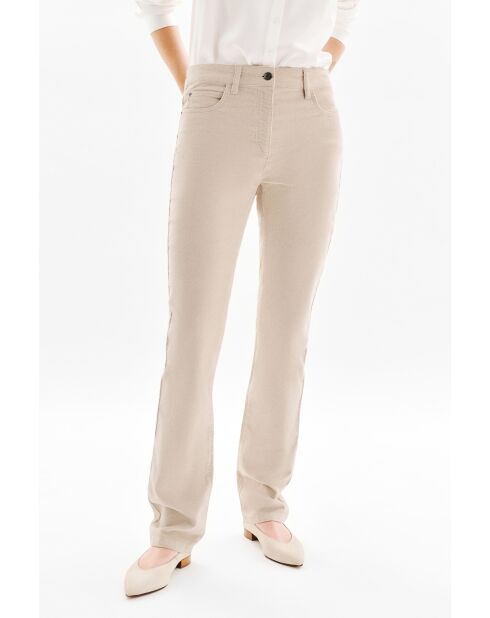 Pantalon en coton Chicago beige