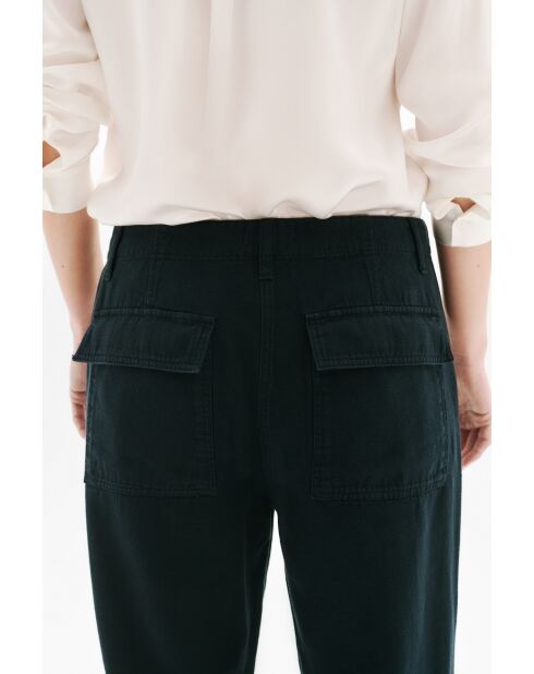 Schwarze Baumwollhose Pargos