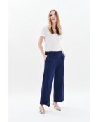 Pantalon en coton Paolino bleu marine