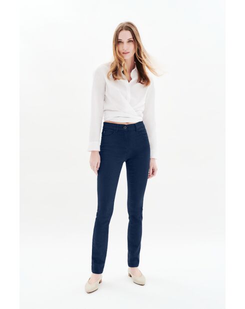 Pantalon en coton Joss bleu marine