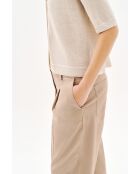 Pantalon en coton Parrel taupe
