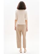 Pantalon en coton Parrel taupe
