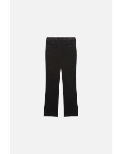 Donkerbruine katoenen broek Pegase