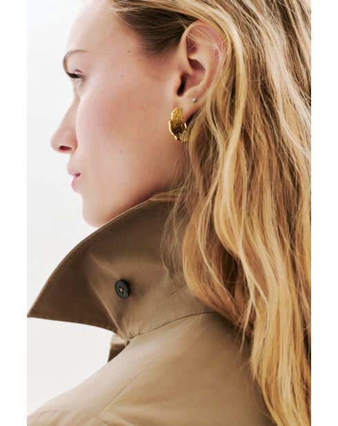 Gabardina Gelisol de algodón taupe
