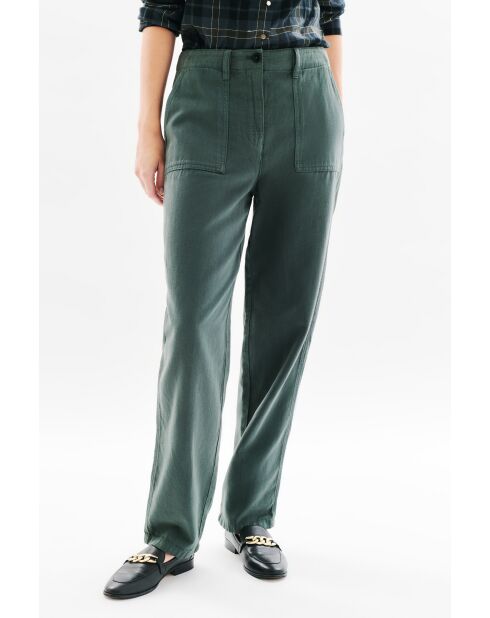 Pantalon en coton Pargos vert kaki