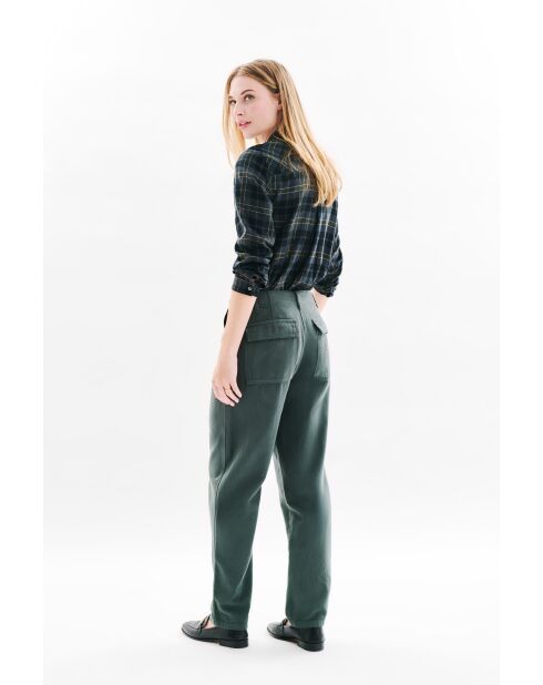 Pantalon en coton Pargos vert kaki
