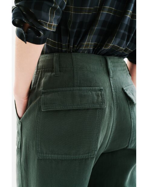 Pantalon en coton Pargos vert kaki