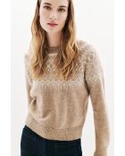 Pull Carlotta marron clair