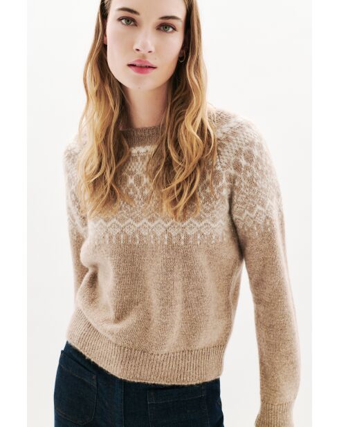 Pull Carlotta marron clair