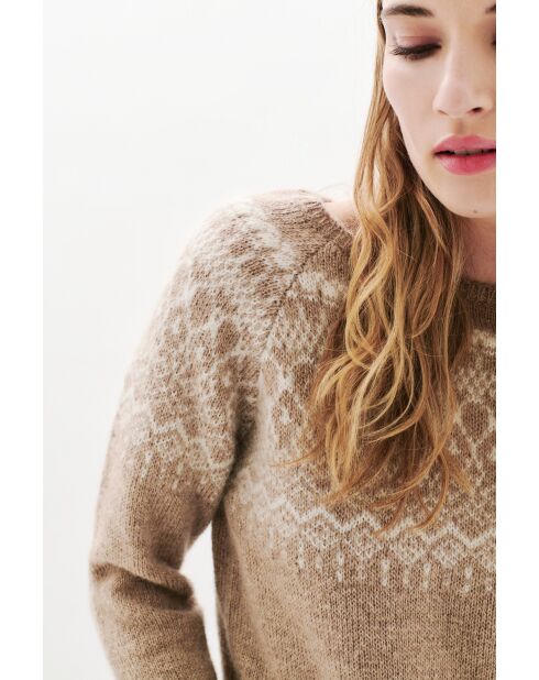 Pull Carlotta marron clair