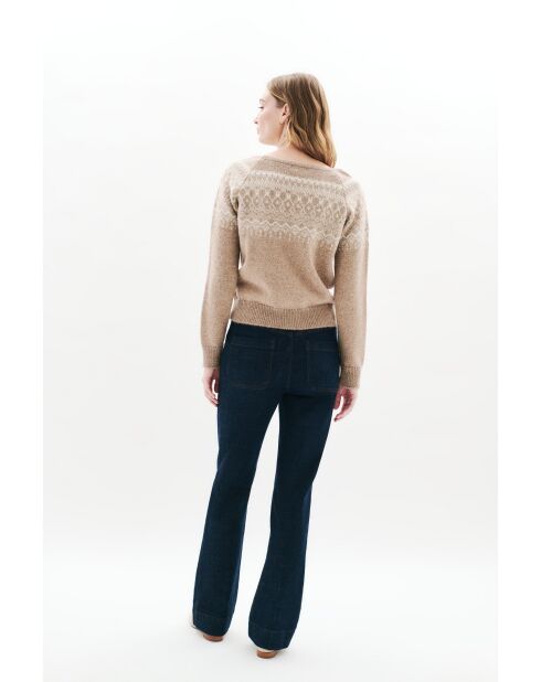 Pull Carlotta marron clair