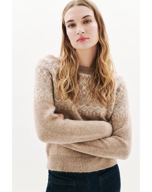 Pull Carlotta marron clair