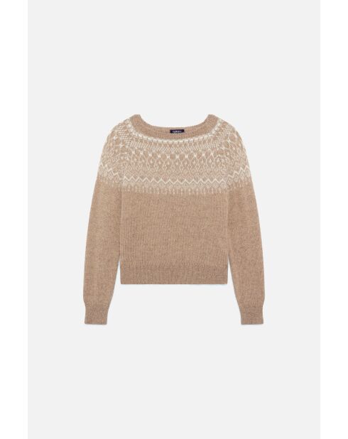 Pull Carlotta marron clair