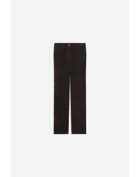 Donkerbruine katoenen broek Chicago