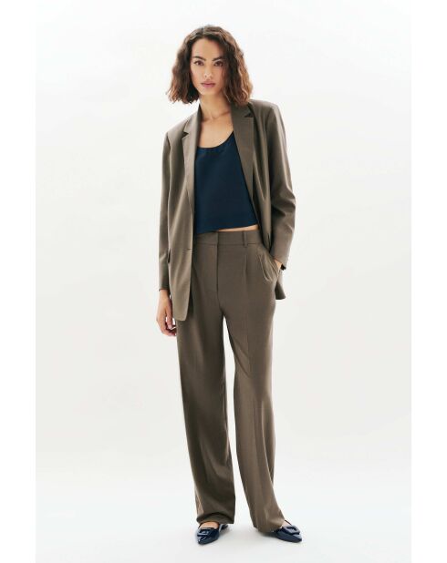 Pantalon Pliage taupe