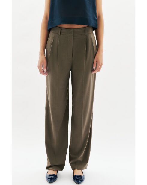 Pantalon Pliage taupe
