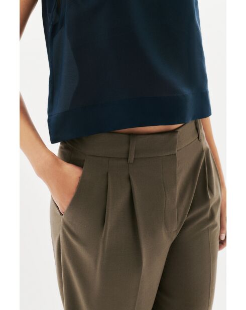 Pantalon Pliage taupe