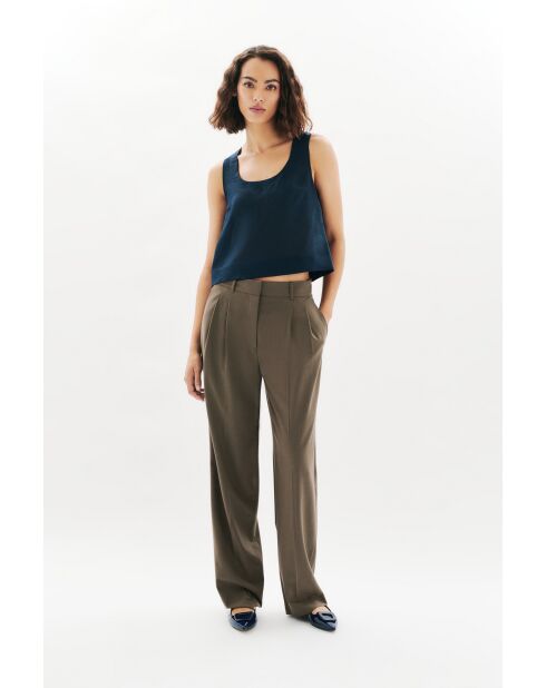 Pantalon Pliage taupe