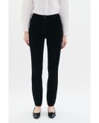 Schwarze Sylvano Baumwollhose