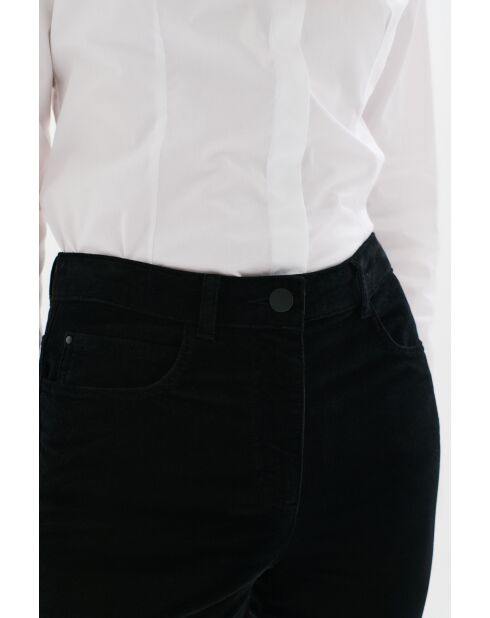 Schwarze Sylvano Baumwollhose
