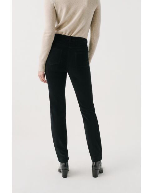 Schwarze Sylvano Baumwollhose