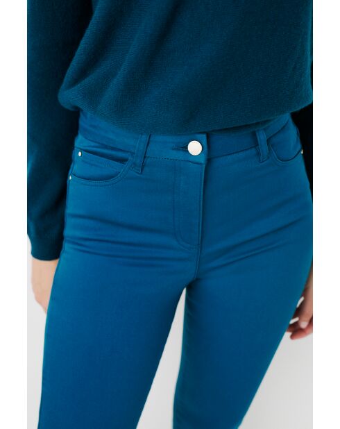 Pantalon en coton Tony bleu canard