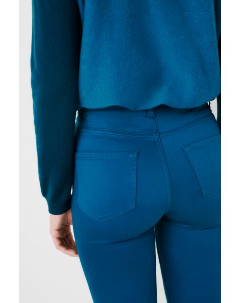 Pantalon en coton Tony bleu canard