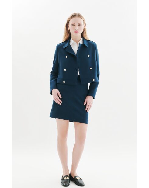 Vicomte Duck blaue Jacke