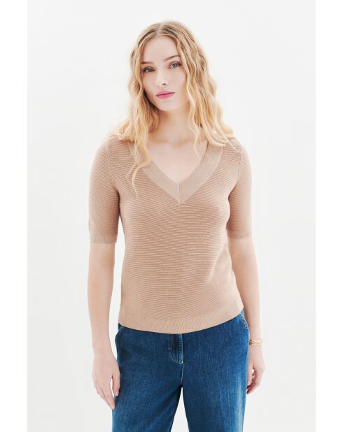 Pull en coton Levi sable