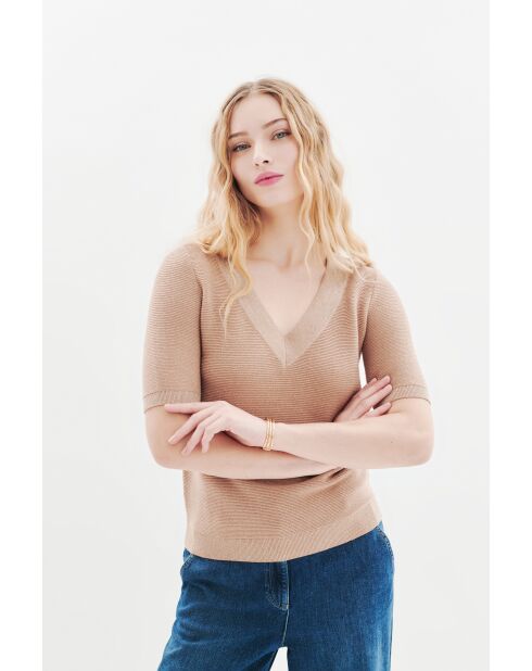 Pull en coton Levi sable