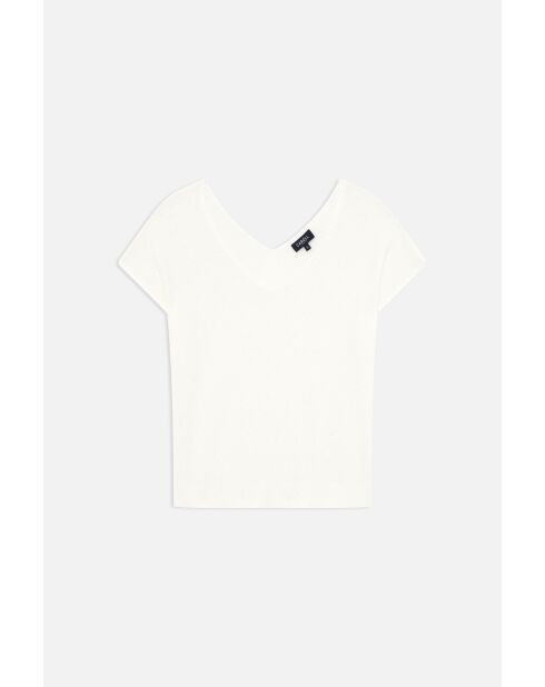 Pull en coton Milania blanc
