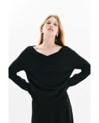 Pull en lin mélangé Mauricia noire
